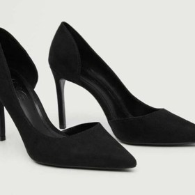 Černé lodičky na vysokém podpatku. Mango, 899 Kč