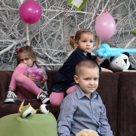 Na fotografii slaví Kristián páté narozeniny.