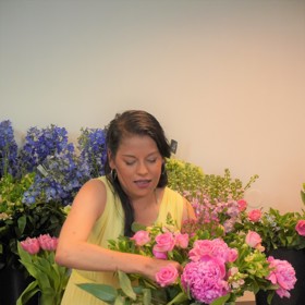 Nevidomá floristka Romana Lískovcová byla hostkou Miluše Bittnerové v talkshow Na kafeečko.