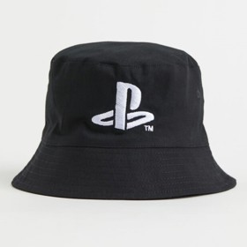 Černý klobouk bucket s výšivkou. H&M, 249 Kč