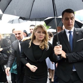 Celé odpoledne sice v Praze pršelo, prezidentka Čaputová nicméně celou návštěvu zvládla s grácií sobě vlastní. 