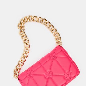 Růžová kabelka s kovovým řetízkem. Mohito, 299 Kč