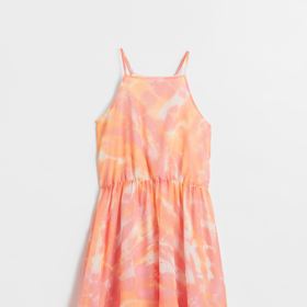 Meruňkové šifonové šaty. H&M, 499 Kč