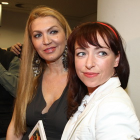 Takhle to Tatianě slušelo v roce 2011 na křtu knihy spisovatelky Martiny Formanové.