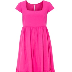 Midi růžové šaty. Bonprix, 999 Kč