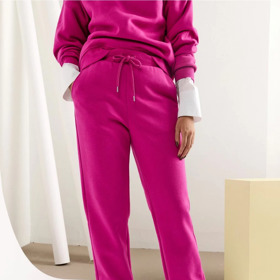 Dámské růžové tepláky. Lindex, 450 Kč