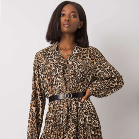 Vzorované šaty s páskem. Luxusnipradlo.cz, 959 Kč