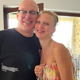 Na oslavě nesměl chybět Kristinin bratr Filip, který trpí autismem.