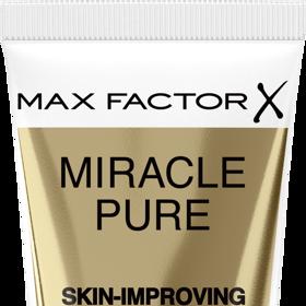 Miracle Pure Skin-Improving Foundation je prvním make-upem od Max Factor, který zároveň plní funkci péče o pleť. Max Factor, 439 Kč