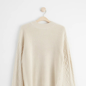 Světle béžový dámský svetr. Lindex, 1299 Kč