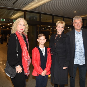 Michal Nesvadba se svou současnou manželkou Andreou, synem Markem a bývalou manželkou Světlanou Nálepkovou.