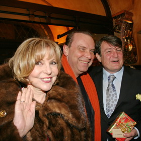 Hana Zagorová se svým mužem Štefanem Margitou a hudebním skladatelem Ladislavem Štaidlem