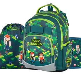 Školní set OXYBAG obsahuje batoh, sáček na cvičky a jednopatrový penál. Děti tak budou mít ucelenou řadu školního vybavení v jednotném designu. Mall, 1599 Kč