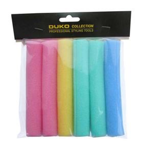 Molitanové natáčky Papiloty mají uvnitř molitanu kovový ohebný drátek, díky kterému natáčku pohodlně ohnete. DUKO, 33 Kč