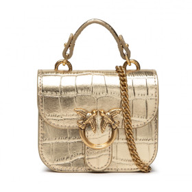 Zlatá mini kabelka. PINKO, 4950 Kč