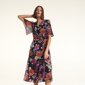 Šaty s květinovým vzorem. Reserved, 1099 Kč