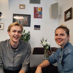 Herec Vojtěch Vondráček během rozhovoru pro Lifee.cz, který probíhal v pražském Divadle Na zábradlí.