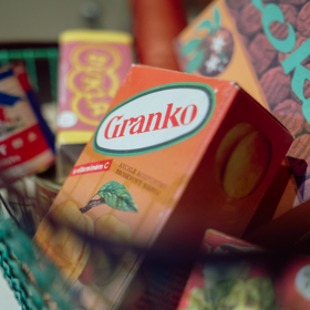 Název Granko pochází ze zkratky pro granulované kakao a byl vybrán v soutěži, kam veřejnost zasílala své návrhy.