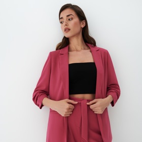 Dlouhé sako s nařasenými rukávy. MOHITO, 899 Kč