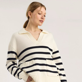 Pruhovaný svetr. Lindex, 899 Kč
