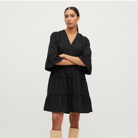 Černé šaty s volány VILA CLOTHES. ZOOT, 649 Kč