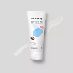 Krém na ruce s bambuckým máslem, kokosovým a mandlovým olejem. HelloBody, 430 Kč