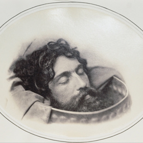 Studie hlavy Jana Křtitele - Oscar Gustave Rejlander kolem roku 1855.