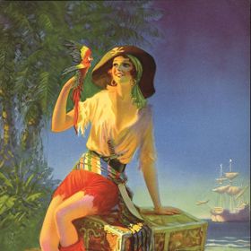 Zatčena ale nebyla na moři, nýbrž na souši, když se snažila jedné ženě ukrást pokrývku hlavy. Za své činy byla pověšena.