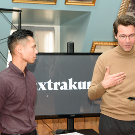 Důkladně jej během tiskové konference vyzpovídal moderátor a gastro nadšenec Lukáš Hejlík.