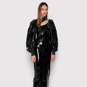 Šaty z imitace kůže ROTATE. MODIVO, 3539 Kč