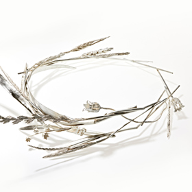 Právě diadém Vínek je jedno z děl, na které je Hanuš Lamr nejvíce pyšný. 