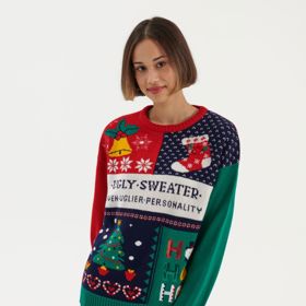 Vánoční svetr s nápisem "ošklivý svetr". Značka House, 699 Kč
