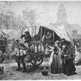 V Berlíně kdysi o husy rozhodně nouze nebyla...