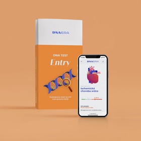 DNA Entry test, který odhalí 15 základních zdravotních predispozic, které by měl znát každý z nás, aby mohl optimalizovat svůj životní styl a lépe se starat o své zdraví, vyhnout se úrazům či podchytit včas náchylnost k různým nemocem. DNA Era, 2499 Kč