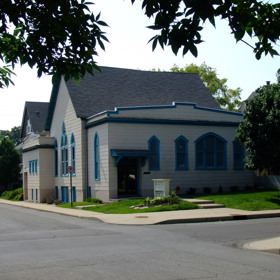 První kostel náboženského vůdce Jima Jonese v Indianapolis.