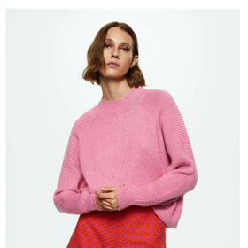 Růžový svetr Mango, 899 Kč