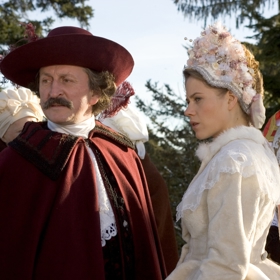 O tu se ucházel Oldřich Navrátil, který hrál správce hradu hraběte Maxmiliána.