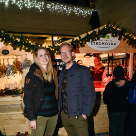 Před OC Stromovka se Sabina Křováková potkala se svým kolegou Zbyňkem Drdou.