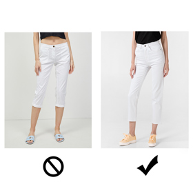 Příjemně omladit vás může i tak nepatrný rozdíl v délce kalhot. Pepe Jeans, 1 209 Kč