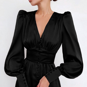 Elegantní midi šaty s volnými rukávy. Mia, 1 239 Kč