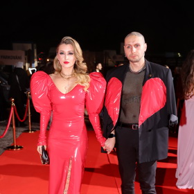 Raperka na České slavíky dorazila s manželem. 