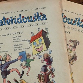 Na podzim 1948 to ještě bylo v duchu klasické Mateřídoušky, děti vítala škola.