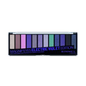 Diana použila paletku Magnif’Eyes od Rimmel v odstínu Electric Violet Edition. Cena 349 Kč