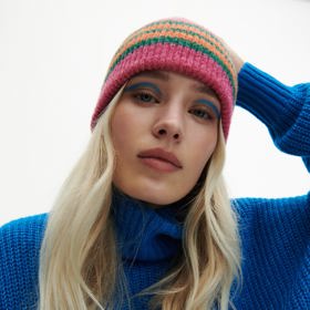 Pruhovaná čepice beanie. Reserved, 159 Kč