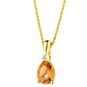 Zlatý přívěsek s diamantem a citrínem. Apart, 3 890 Kč