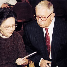 Jiřina Jirásková s Vlastimilem Brodským. Měli se brát, ale herec ji nechal stát u oltáře...