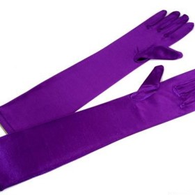 Dlouhé společenské rukavice ve fialové barvě. Kabelkyhs, 99 Kč
