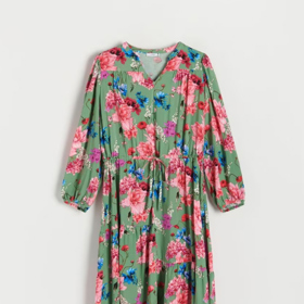 Viskózové šaty s květinami, Reserved, 999 Kč