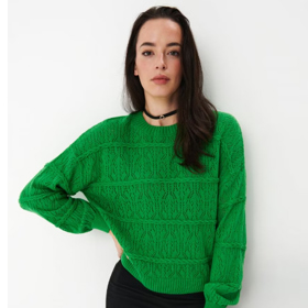 Tmavě zelený svetřík. Mohito, 899 Kč