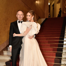 Do pražského Obecního domu doprovodil Andreu Verešovou manžel Daniel Volopich.